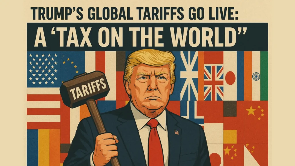 Trump’s Global Tariffs Go Live A “Tax on the World”