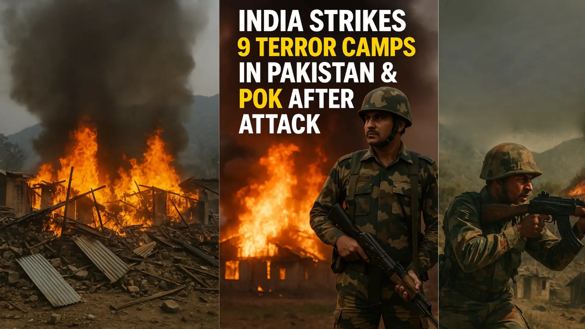 Justice is served’ India Strikes 9 Terror Sites in Pakistan & PoK After Pahalgam Attack