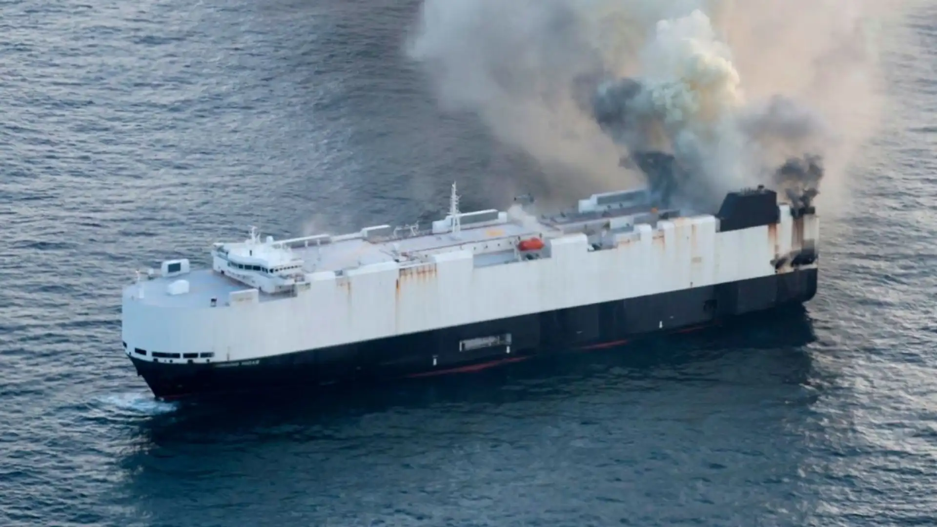 Cargo Ship Sinks in North Pacific After Fire
