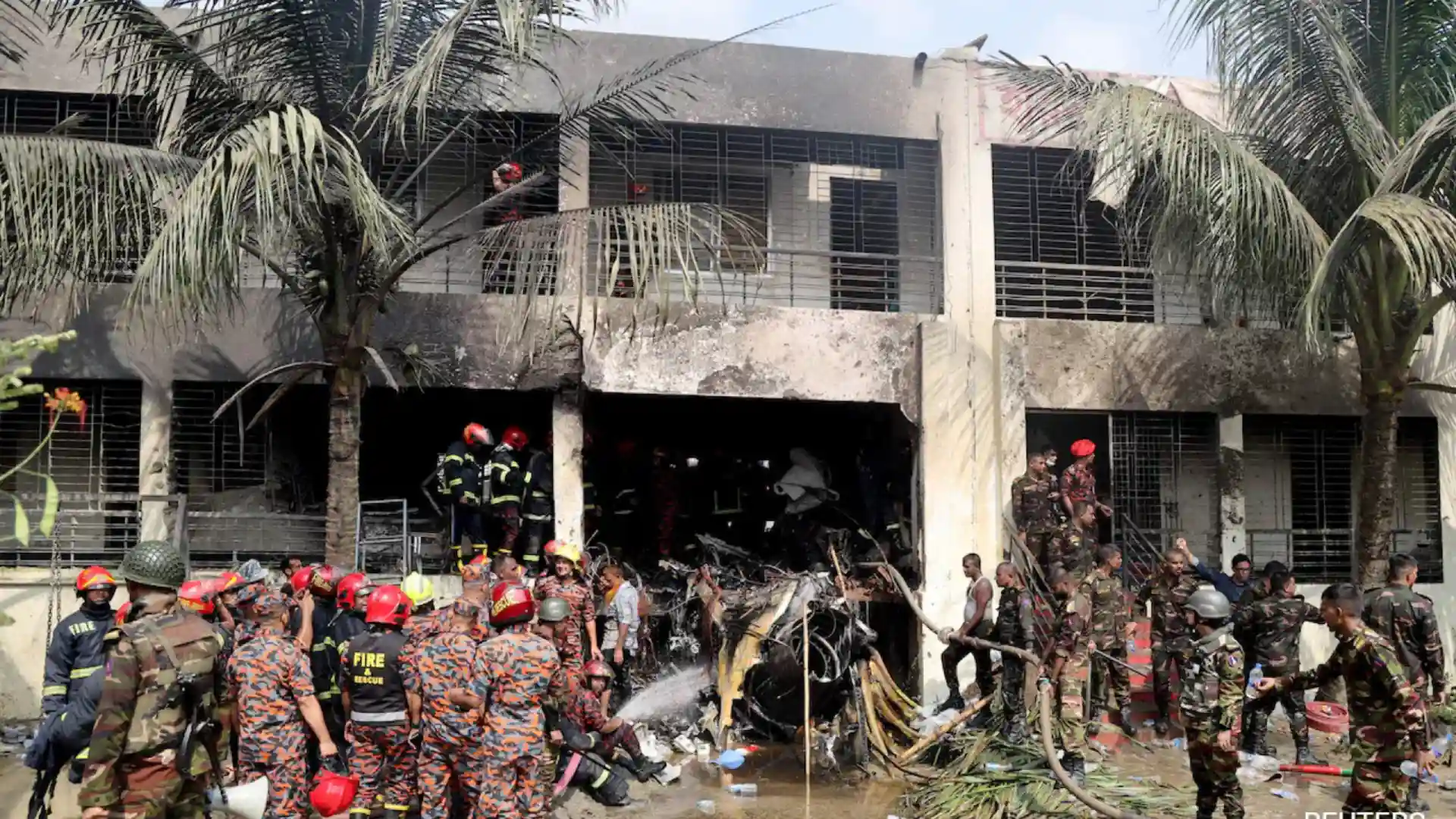 Bangladesh Jet Crashes Into School, 25 Kids Dead in Tragic Mishap